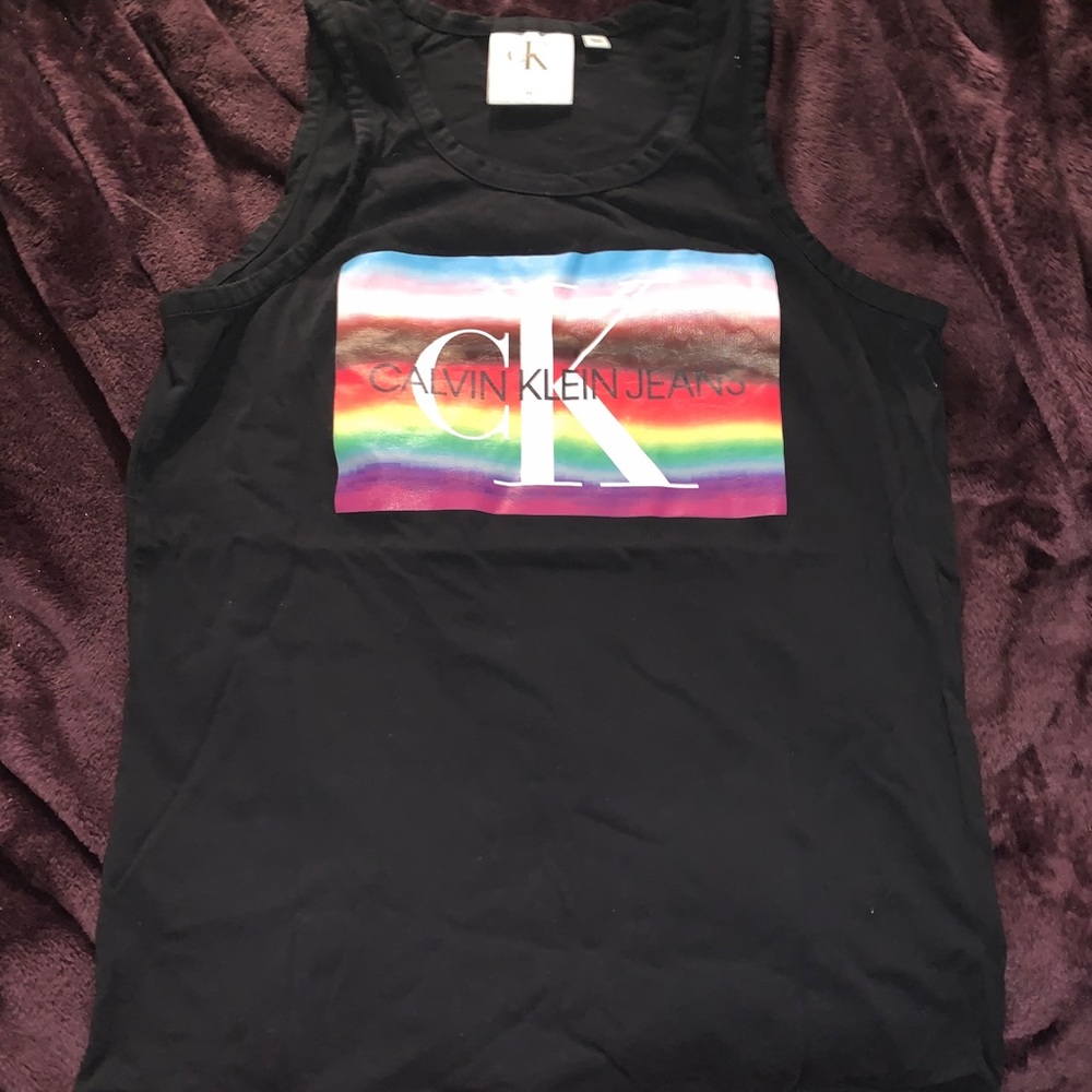 CALVIN KLEIN PRIDE LOGO TANK TOP